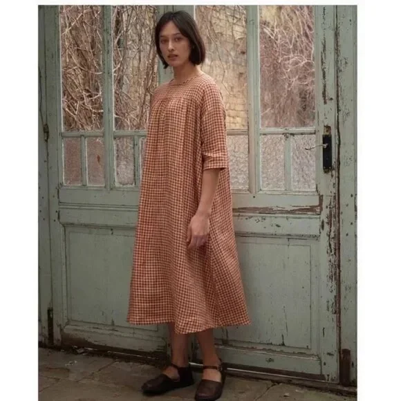 Pyne & Smith no. 35 | Maxi Length | Voltaire Check | Sz XS - Picture 3 of 9